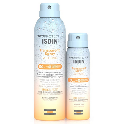 Isdin FotoProtetor Isdin FotoProtetor Pack Wet Skin Spray Transparente SPF50 250ml + 100ml